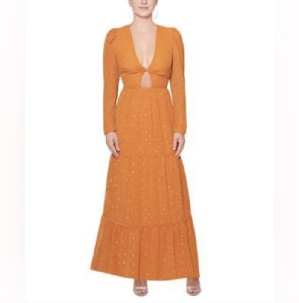 RACHEL Rachel Roy Gold Maxi Dress - Picture 4 of 4